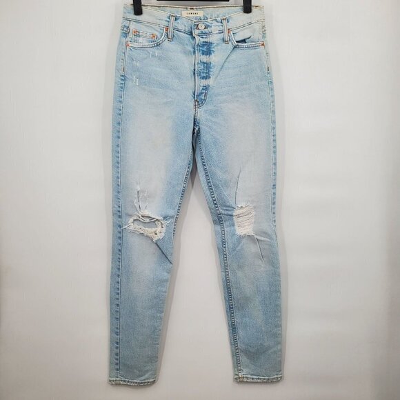 Comune Memphis Revival Jeans Distressed High Rise Button Fly Womens 27 NWOT - Picture 1 of 15